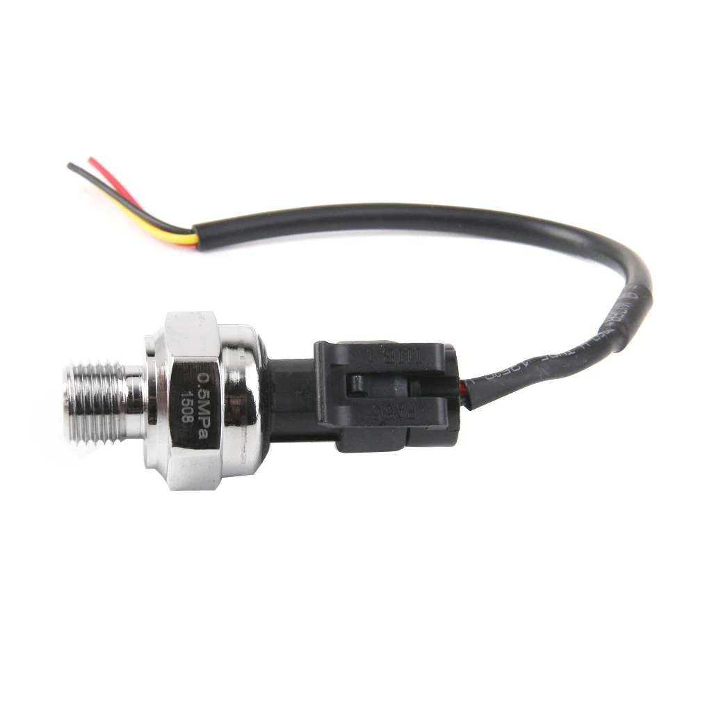 5V DC G1/4 Pressure Transducer Sensor 0-0.5MPa for Oil Fuel Diesel Gas Air