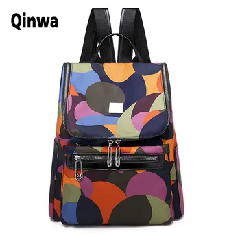

Backpack Oxford cloth printing multifunctional leisure travel bag youth girl student schoolbag 2020 new brand designer design