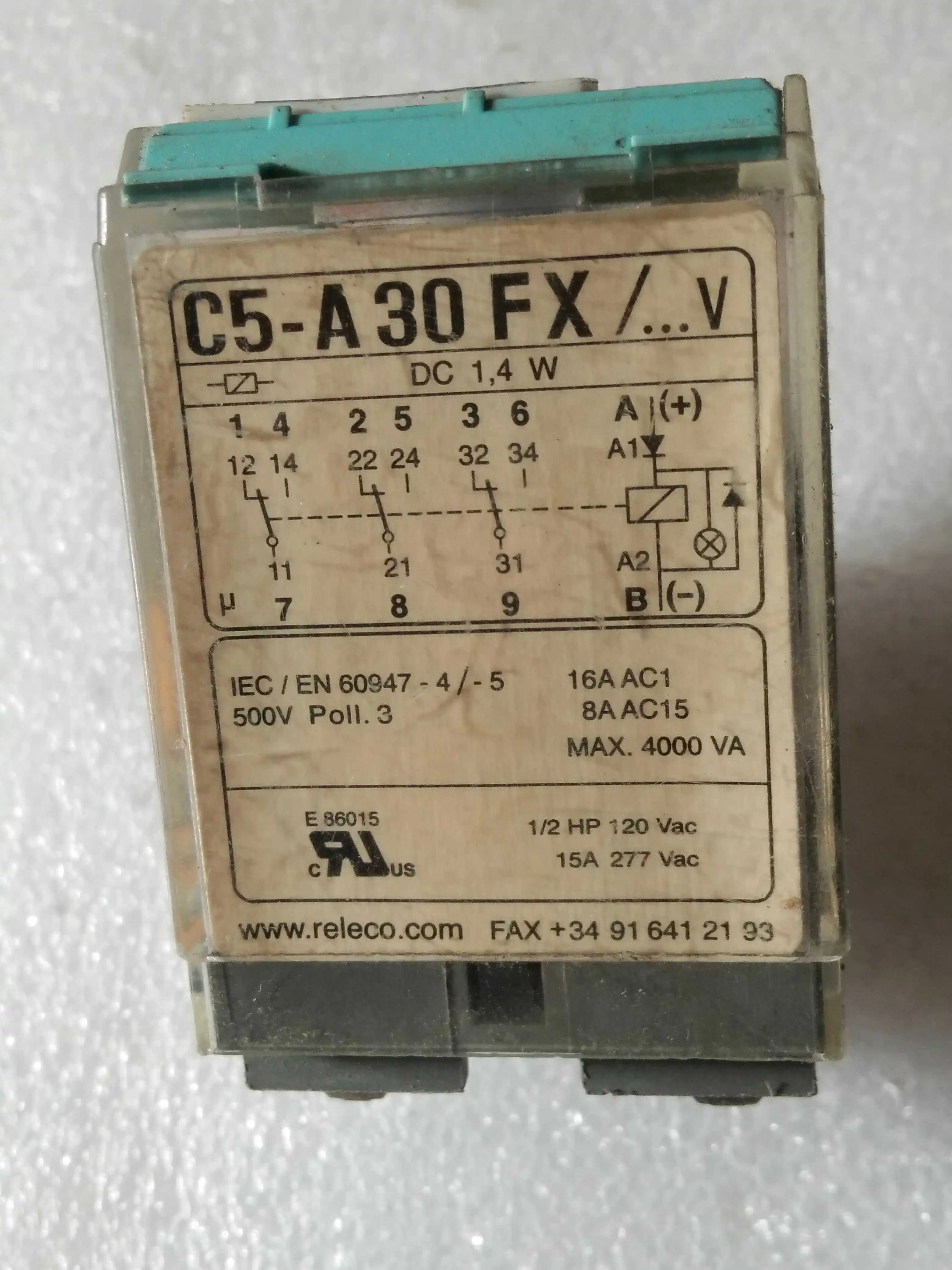 

Free Shipping 10PCS/LOT RELECO Intermediate Relay C5-A30FX DC24V11 Feet