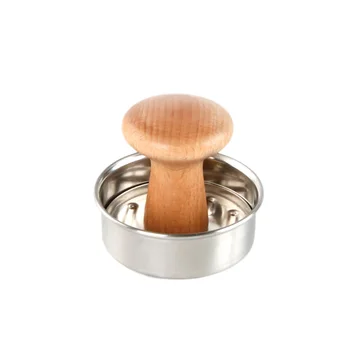 

Meatloaf Mould Burger Press Stainless Steel 304 Meat Compressor Pressure Apparatus Beech Handle Stainless Steel Meat Press