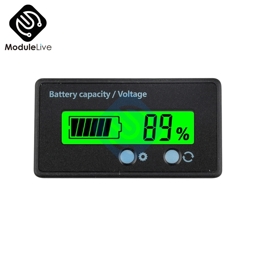 1pc Indicateur De Capacité De Batterie DC8-100V Testeur De Puissance  Affichage LCD Mesure De Tension Compteur D'électricité Testeur De Tension  Plomb-acide Lithium LiFe PO4 Pour Voiture Moto - Temu Belgium