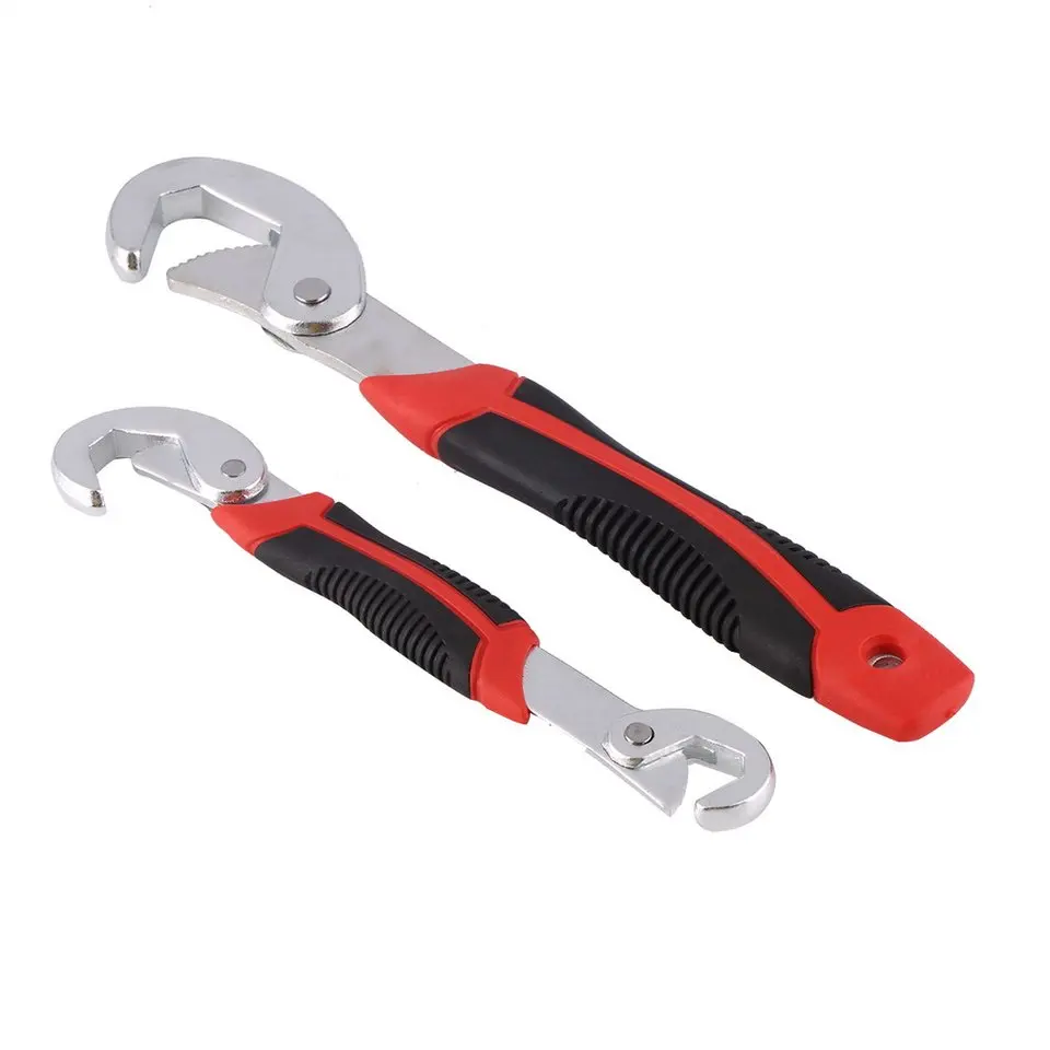 

2pcs/set New Multi-Functional Portable Adjustable Quick Snap and Grip Wrench Durable Universal Wrench Spanner Set 9-32MM Hot