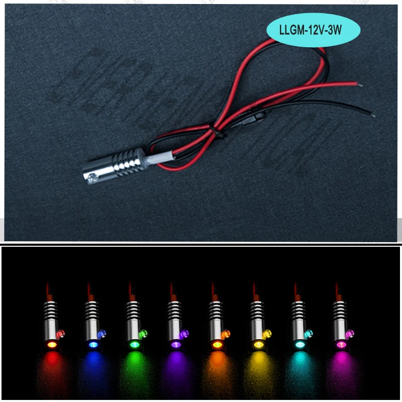 Mini 12v 3W LED light source engine for car interior Fiber optic light