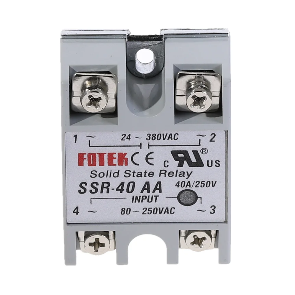 1 шт. SSR 40AA 40A твердотельный релейный модуль 80 250V AC вход 24 380VAC|ssr-40aa 40a|40a solid state relaysolid