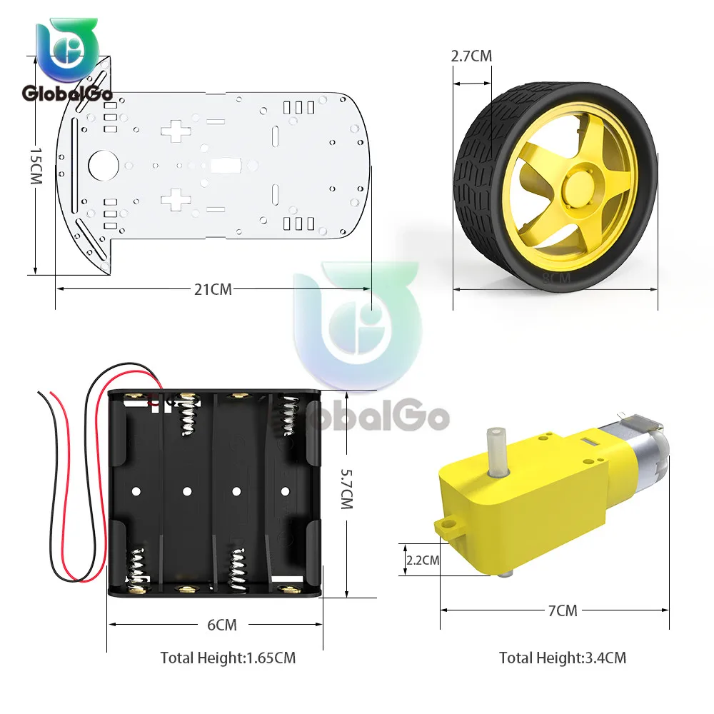 Умный отслеживающий кабель умный автомобильный комплект мотор-редуктор 2WD комплекты шасси автомобиля с датчиком скорости для Arduino 51 M26 корпус батареи