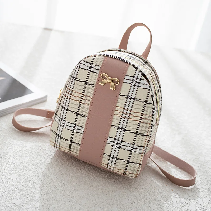 

Spring And Summer Women's 2019 New Style Fashion Korean-style Versatile Fashion Hong Kong Style Shoulder Bag Women's Plaid Paint