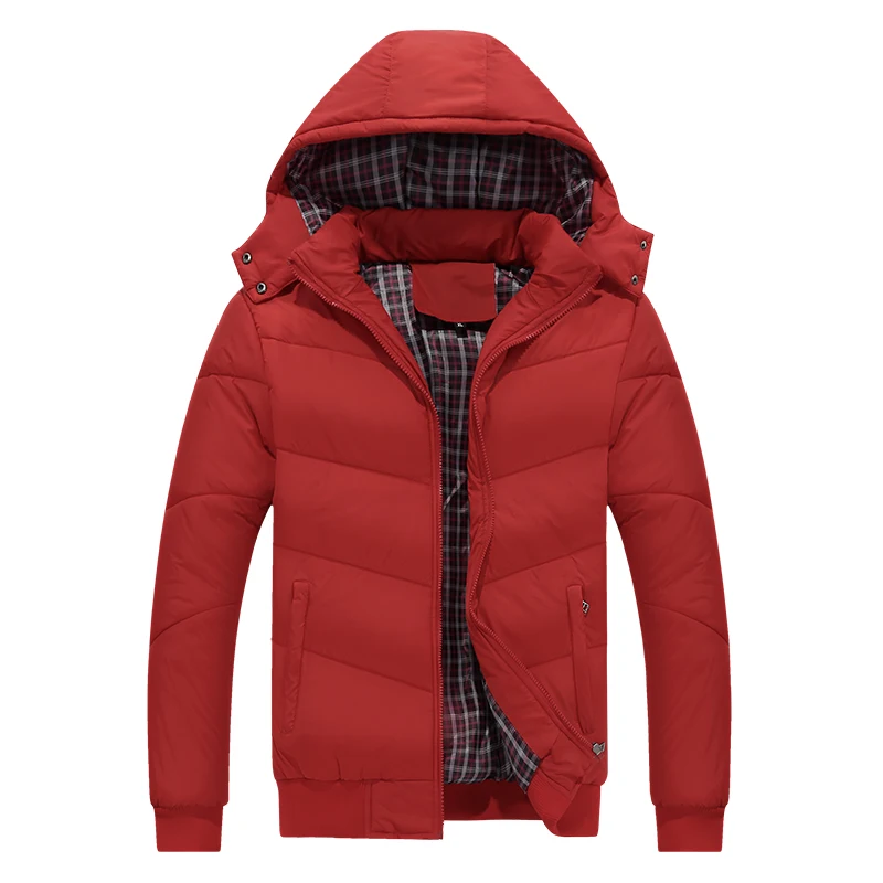 Мужская Зимняя Повседневная Толстая куртка, хлопковая Водонепроницаемая парка с карманами, Мужская модная верхняя одежда, ветрозащитная теплая парка, пальто для мужчин, M-5XL