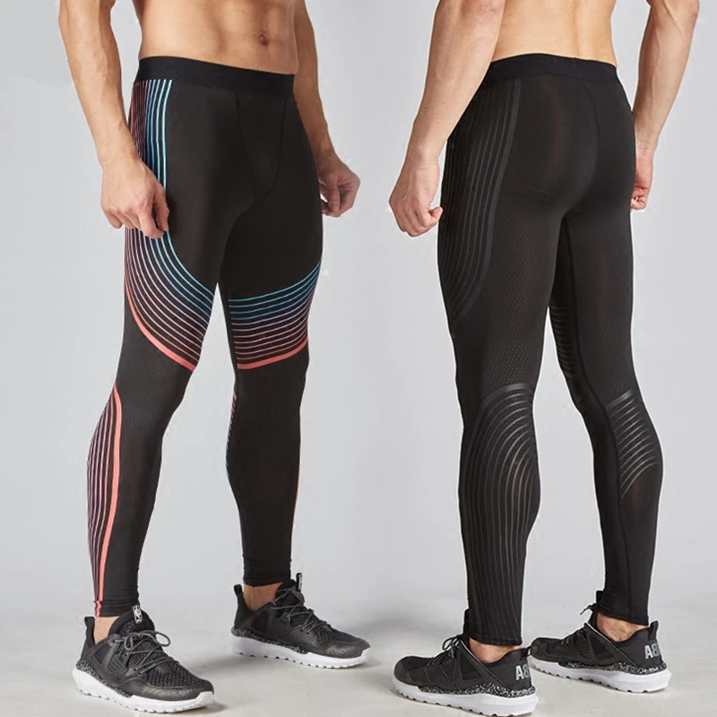 Men's Skinny Leggings Compression Jogging Running Pants Sports Trainers US