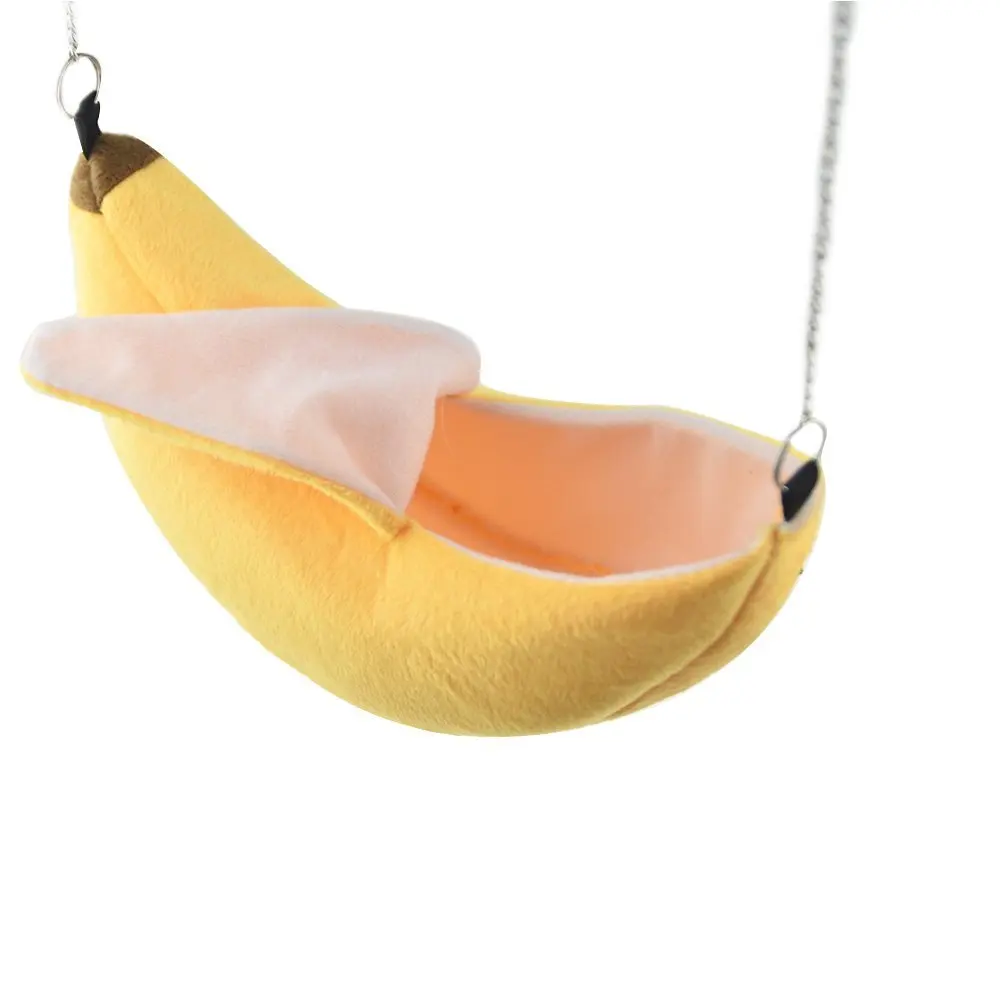 

Banana Hamster Rat Bed Hanging House Hammock Bunk Bed House Toys Cage For Sugar Glider Hamster Small Animal Bird Pet Supplies