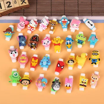 

Cartoon Cable Protector Data Line Cord Protector Protective Case Cable Winder Cover For iPhone Huawei Samsung USB Charging Cable