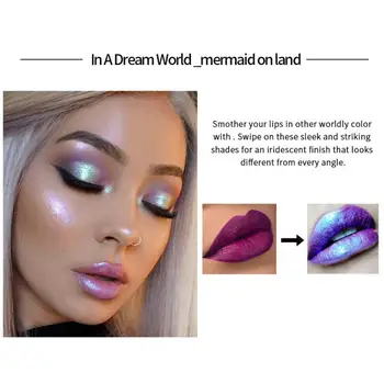 

6 Colors Mermaid Pearlescent Lip Gloss Waterproof Lasting Non-fading Natural Lip Glaze Non-stick Cup Moisturizing Matte Lipstick