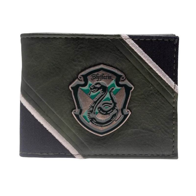 Хогвартс зеленый/черный металлический значок мужской кошелек женский кошелек