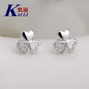 S999 изящное серебряное ожерелье в форме клевера, простое японское корейское 999 Чистое серебро, модное элегантное женское серебряное ювелирное изделие