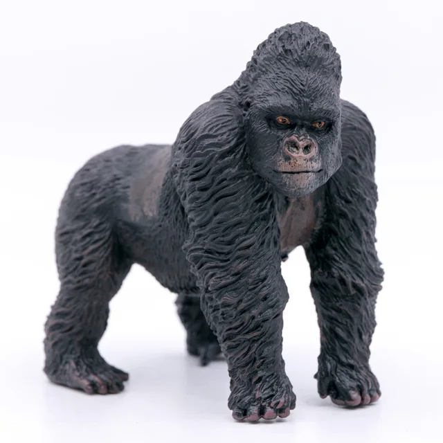 Oenux original selvagem animal figuras de ação macaco chimpanzé orangotango  dourado gibão modelo pvc miniatura crianças