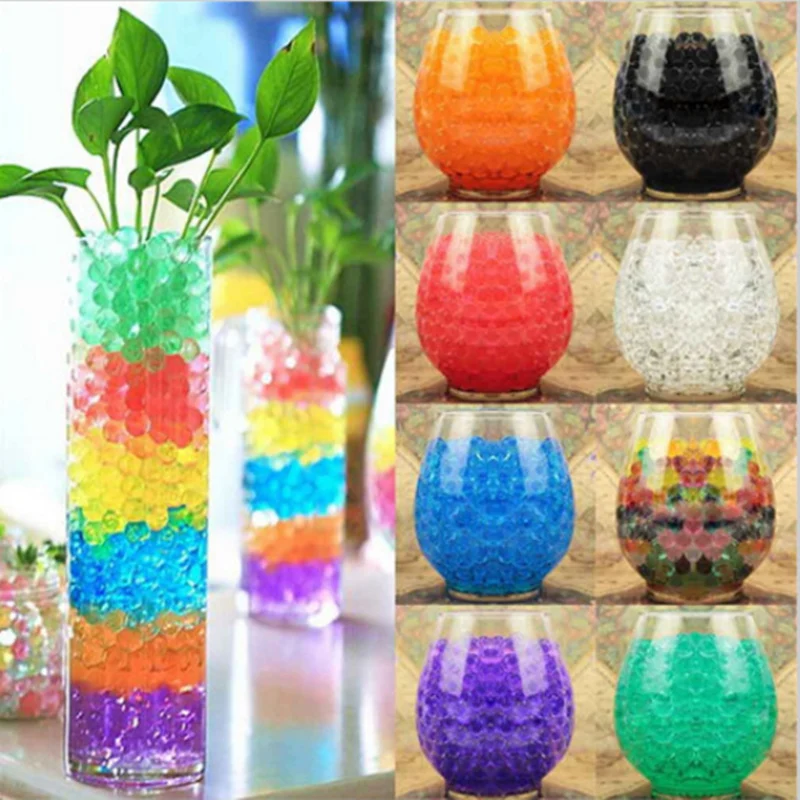 1set! Multicolor Magic Water Ball Beads for Hydroponic Plant Nutrient Soil Kids Toy Beads