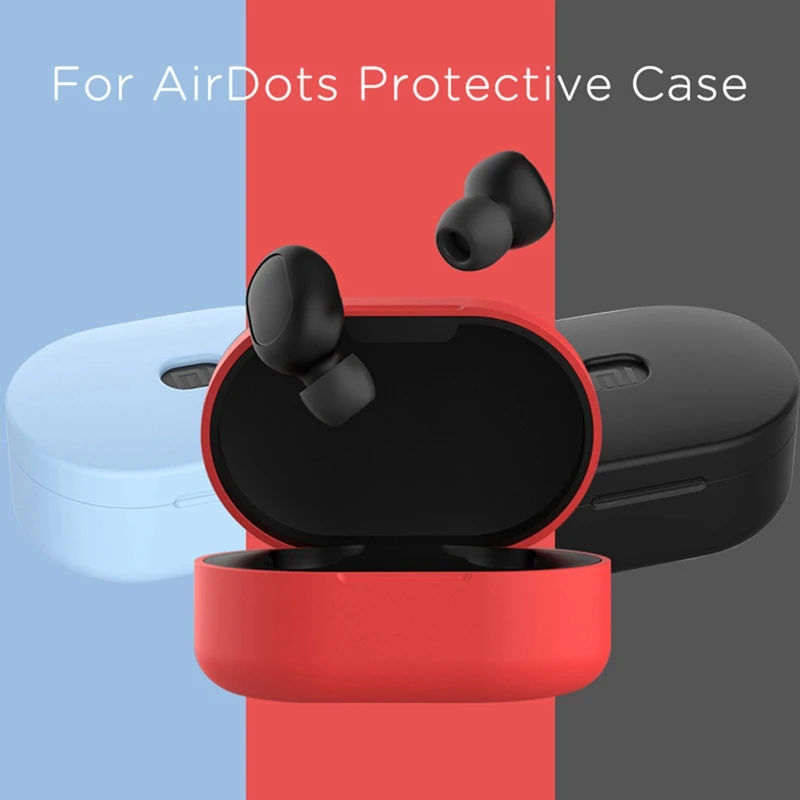 Силиконовый чехол для оригинальных наушников Xiaomi защита от падения Redmi Airdots защитный чехол для зарядки чехол для Redmi Airdot