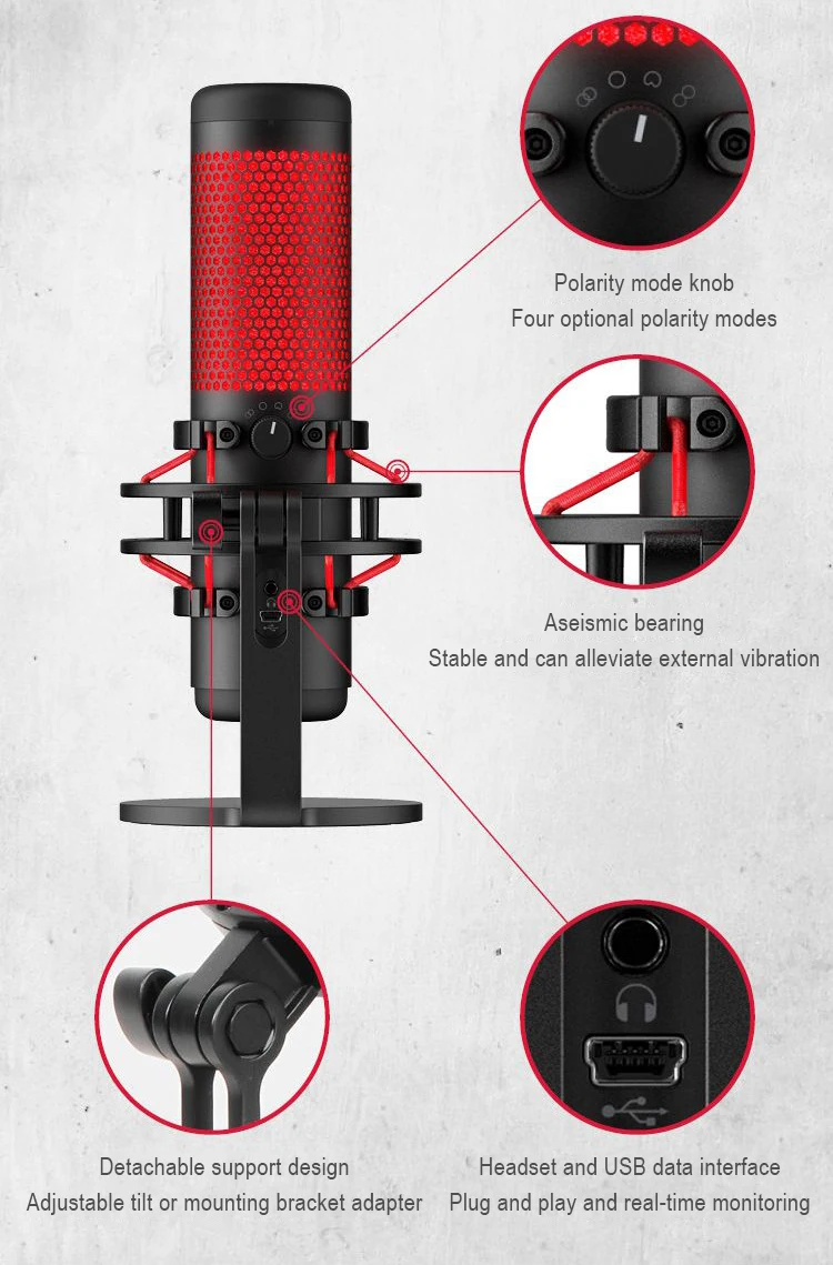For Kingston HyperX QuadCast Professional