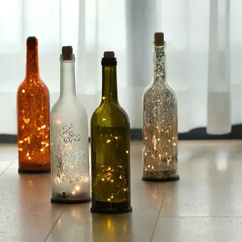 

Retro Starry Sky LED Empty Wine Bottle LED Light Unique Restaurant Living Room Bar Glass Bottle Night Light Valentine's Day Gift