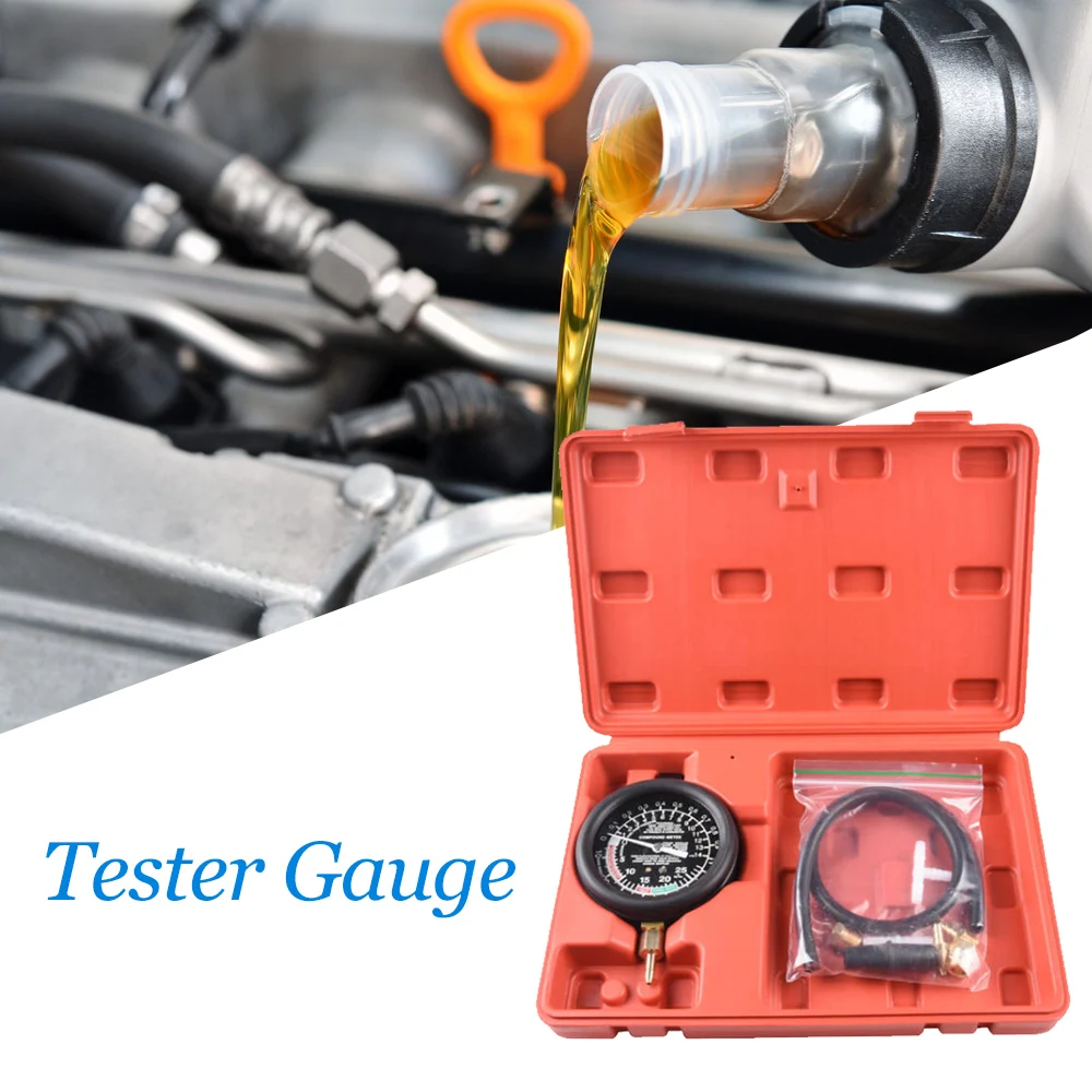 Carburetor Carb Valve Fuel Pump Pressure & Vacuum Tester Gauge Test Kit