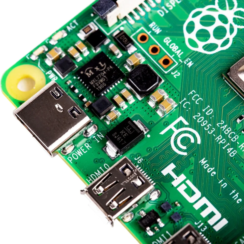  Newest Raspberry Pi 4 Model B with 2GB/4GB RAM BCM2711 Quad core Cortex-A72 ARM v8 1.5GHz Support 2