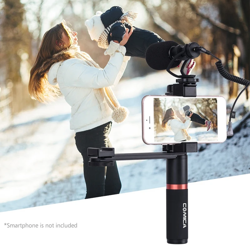  Comica Cvm-Vm10-K4 Smartphone Video Kit with Cardioid Directional Video Micro-phone Phone Holder Or