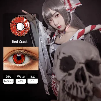 

MAGISTER Cosplay Color Contacts Crack Crazy Lens For Anime Eyes Cosplay lentes de contacto 2pcs/Pair