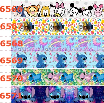 

Winsome 50 Yards 16mm-75mm Popular Cartoon Pattern Colorful Printed Grosgrain ,FOE Ribbon