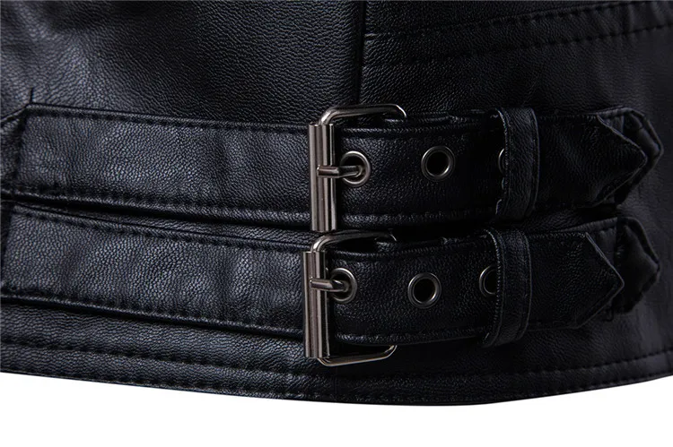 Новинка, черные кожаные куртки, мужские пальто, 5XL, модные, со стоячим воротником, на молнии, локомотив, искусственная кожа, верхняя одежда, мужское кожаное меховое пальто, куртка