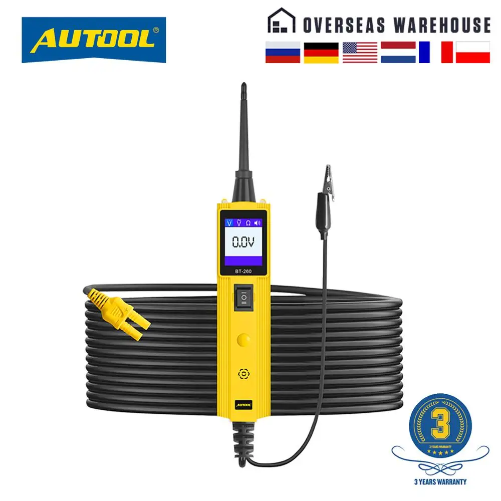£37.08 Autool Bt260 Car Electrical Circuit Tester Power Probe Automotive Scanner