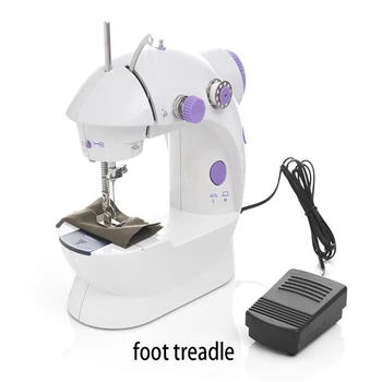 

Electric Mini Sewing Machine For Home Hand Machine Sew Lock Stitch Adjustment With Light Handheld Portable mini Sewing Machine