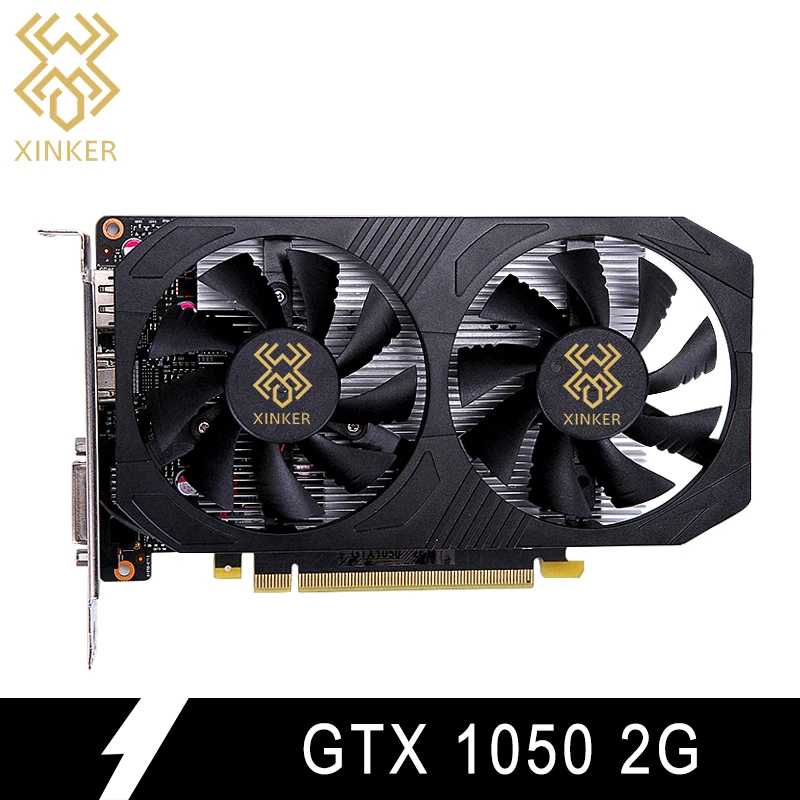 Видеокарта GTX1050 для NVIDIA GeForce GTX 1050 2 ГБ GDDR5 128 бит игровые видеокарты Настольный компьютер Добавить на карты