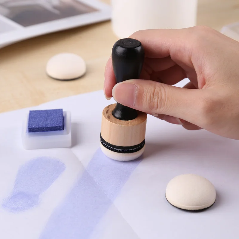 Flat / Domed Foam Refills Replacement Applicators Mini Ink Blending Tools For Scrapbooking Craft Card Background Making Tools