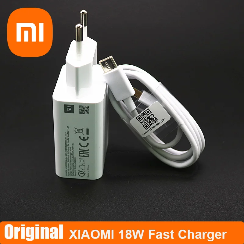 Xiaomi 18W Fast Charger QC 3.0 Charge Adapter Usb C For Mi 9 se Mi 8 10 lite 9t Pro Max 3 Mix 3 A3 Redmi note 7 8 9 pro 65w charger phone