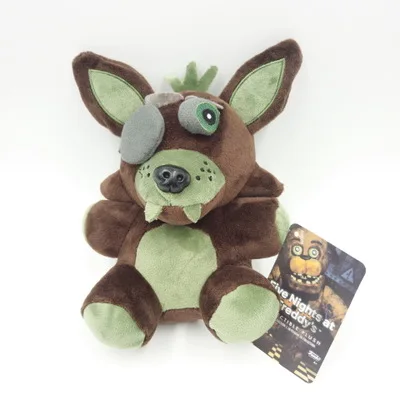 Пять ночей у Фредди 18 см Chica курица Фредди Fazbear Золотой Фредди Фантом Фокси плюшевая игрушка отправить подарки для детей - Цвет: foxy the Pirate 6