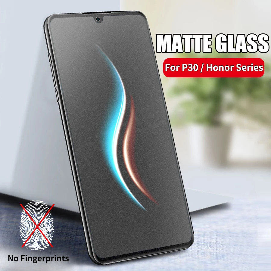 Матовое закаленное стекло для Huawei P20 Pro P30 Lite Honor 20 View 8X Play 20i 10 Защитная пленка