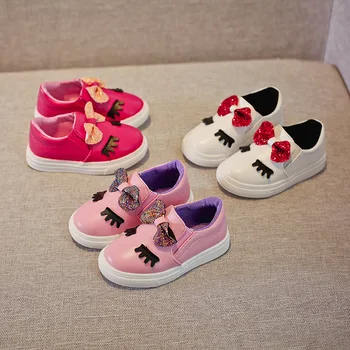 

Girls shoes children's bow cartoon shoes 2019 spring autumn new waterproof non-slip soft bottom baby fashion casual shoes