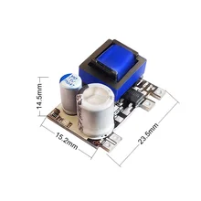 AC-DC 220 a 5v 700ma pequeno volume isolado potência de comutação 5v3w módulo fonte precisão buck
