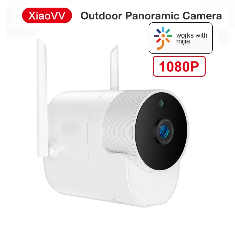 Mijia-cámara panorámica Xiaovv para exteriores, 360 cámaras IP, 1080P, impermeable, inalámbrica, WIFI, visión nocturna infrarroja, para aplicación MiHome