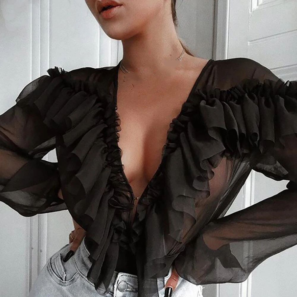 Black 3 Офисная белая женская рубашка и блузка с длинным рукавом, винтажная пышная блузка в горошек, топ для леди, футболки, женская рубашка, Blusas, осень - Цвет: Black 3