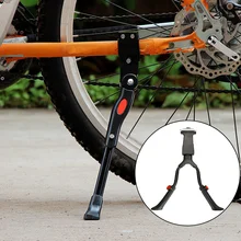 Двойной центр ног MTB Горный стенд велосипед Kickstand Алюминиевая Регулируемая Установка 2"-28" устойчивая поддержка стояночный кронштейн