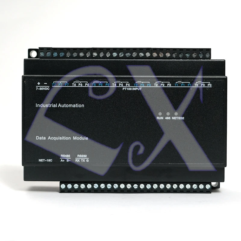Высокоточный модуль сбора температуры 8PT100 Ethernet + RS485 RS232 контроллер карты захвата