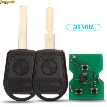 

Jingyuqin Remote Car Key Control 315 MHZ For BMW Z3 E31 E32 E34 E36 E38 E39 E46 3 Button Control Key Fob