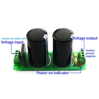 

Practical Easy Install For Amplifier Dual Power Accessories Capacitor Rectifier Filter Board Finished Audio Replacement Durable