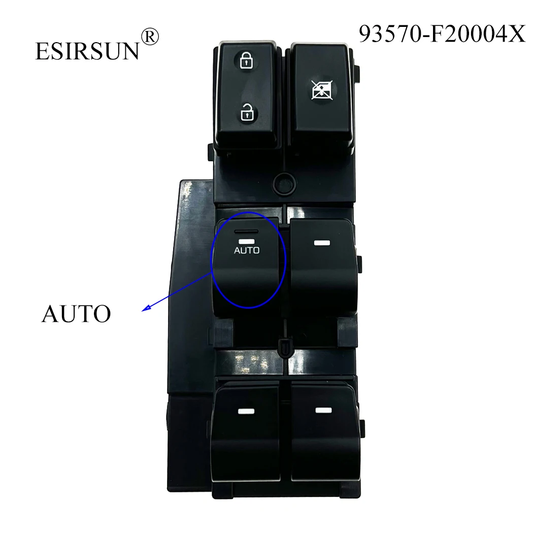 

ESIRSUN Window Left Front Master Lifter Switch Fit For Hyundai Elantra 2017 2018 2019 2020 ,93570-F20004X 93570F20004X