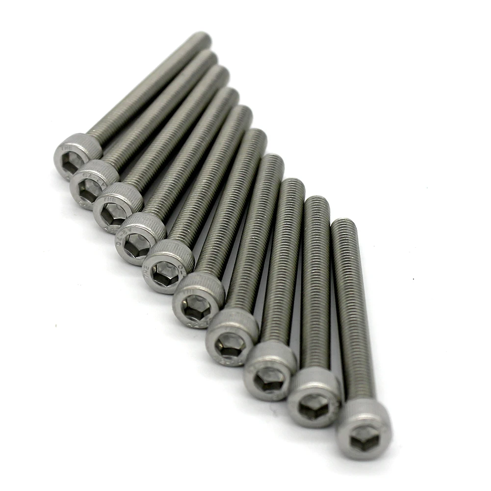 M4 A2 Stainless Steel Bolt DIN912 Hexagon Hex Socket Head Cap Allen Screw
