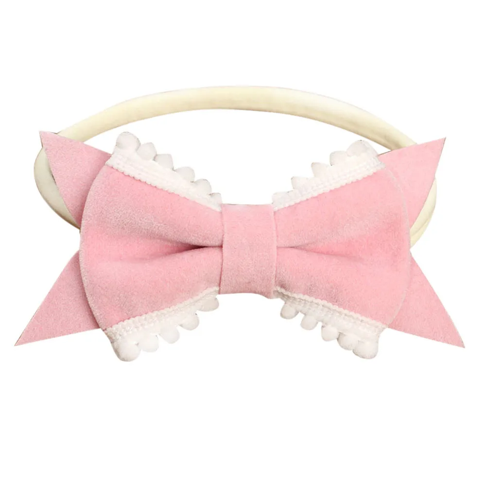 Kids Elastic HeadbandBaby bow elastic hair band Girls baby Bowknot Hairband  Hair Accessories Fashion headband baby