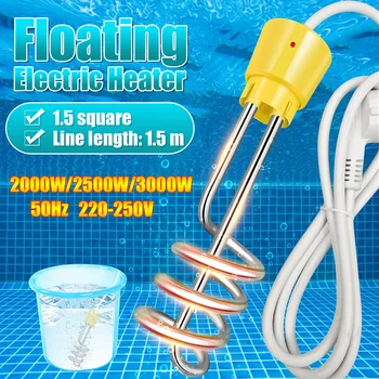 

2000W/3000W Electricity Immersion Water Heater Element Boiler Portable Electric Water Heating rods for Inflatable Swimming Pool