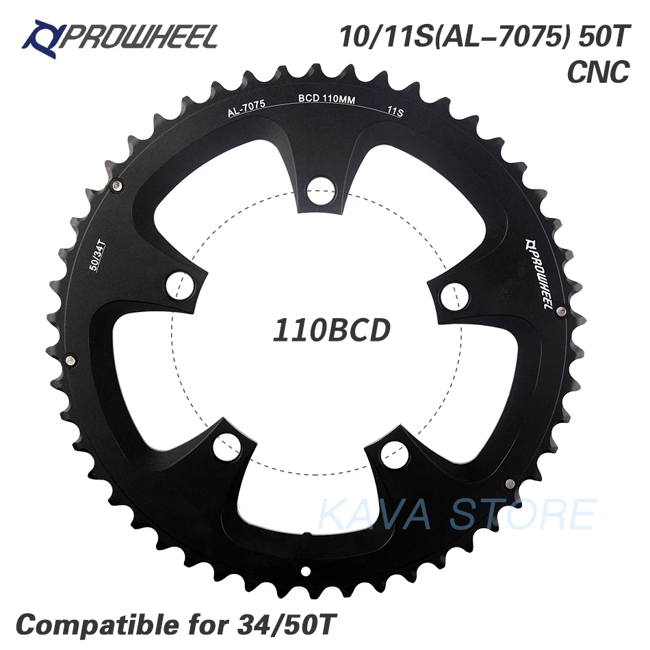 11-34スプロケット、50-34チェーンリング zrace 11s・12s対応 チェーンリング 50T/34T - メルカリ