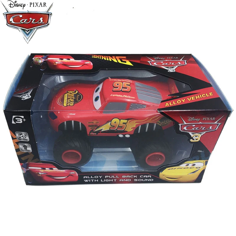 Pixar cars 3 большие колеса игрушечный автомобиль светильник ning McQueen ramirez Jackso звук и