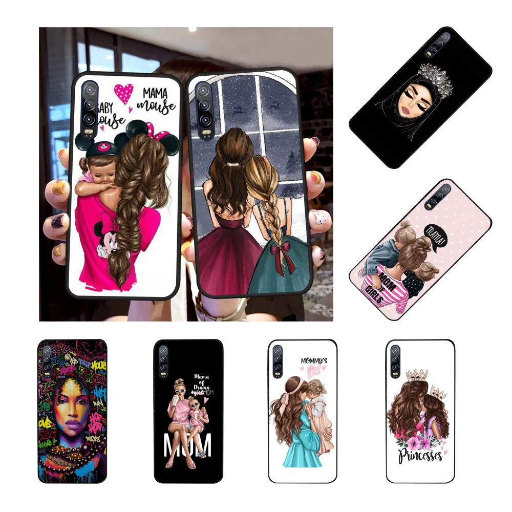 

NBDRUICAI Baby Mom Arabic Africa Girl queen Phone Case for Huawei P9 10 lite P20 pro lite P30 pro lite Psmart mate 20 pro lite